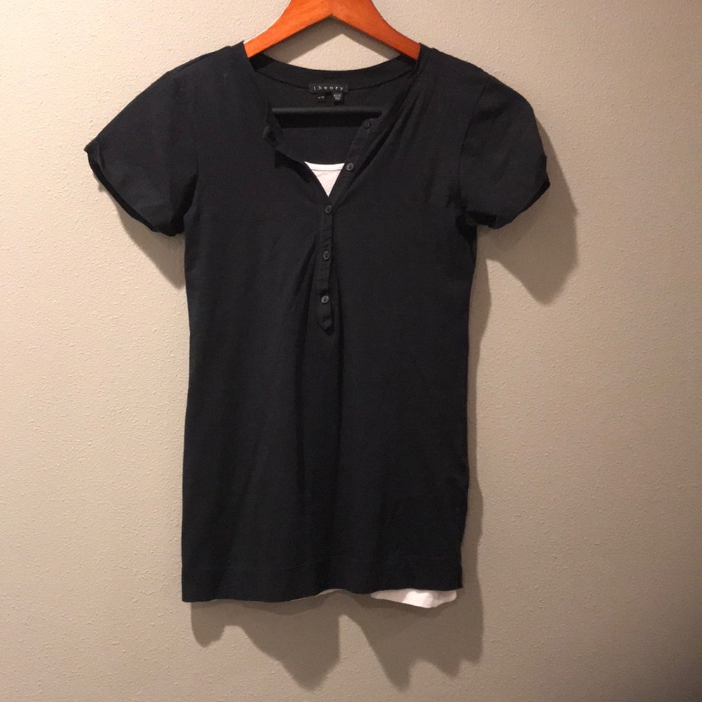 Theory Short Sleeve Henley